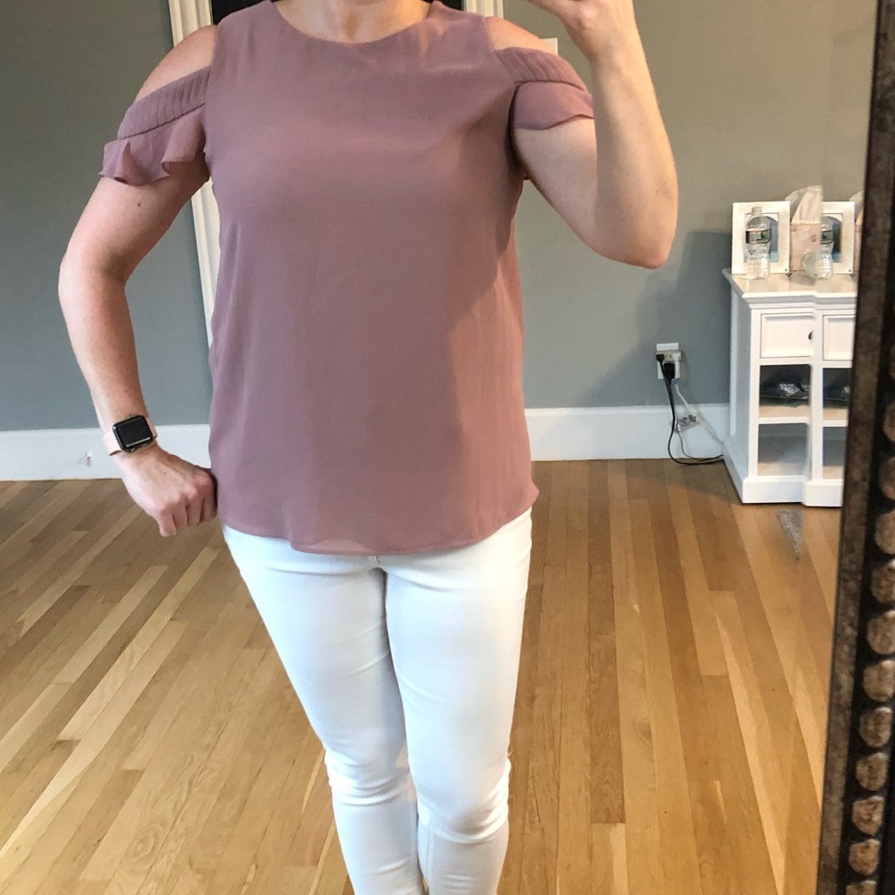 EUC Nonnie cold shoulder blouse by Q&A